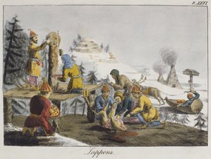Laplanders by Gottfried or Godefroy Engelmann